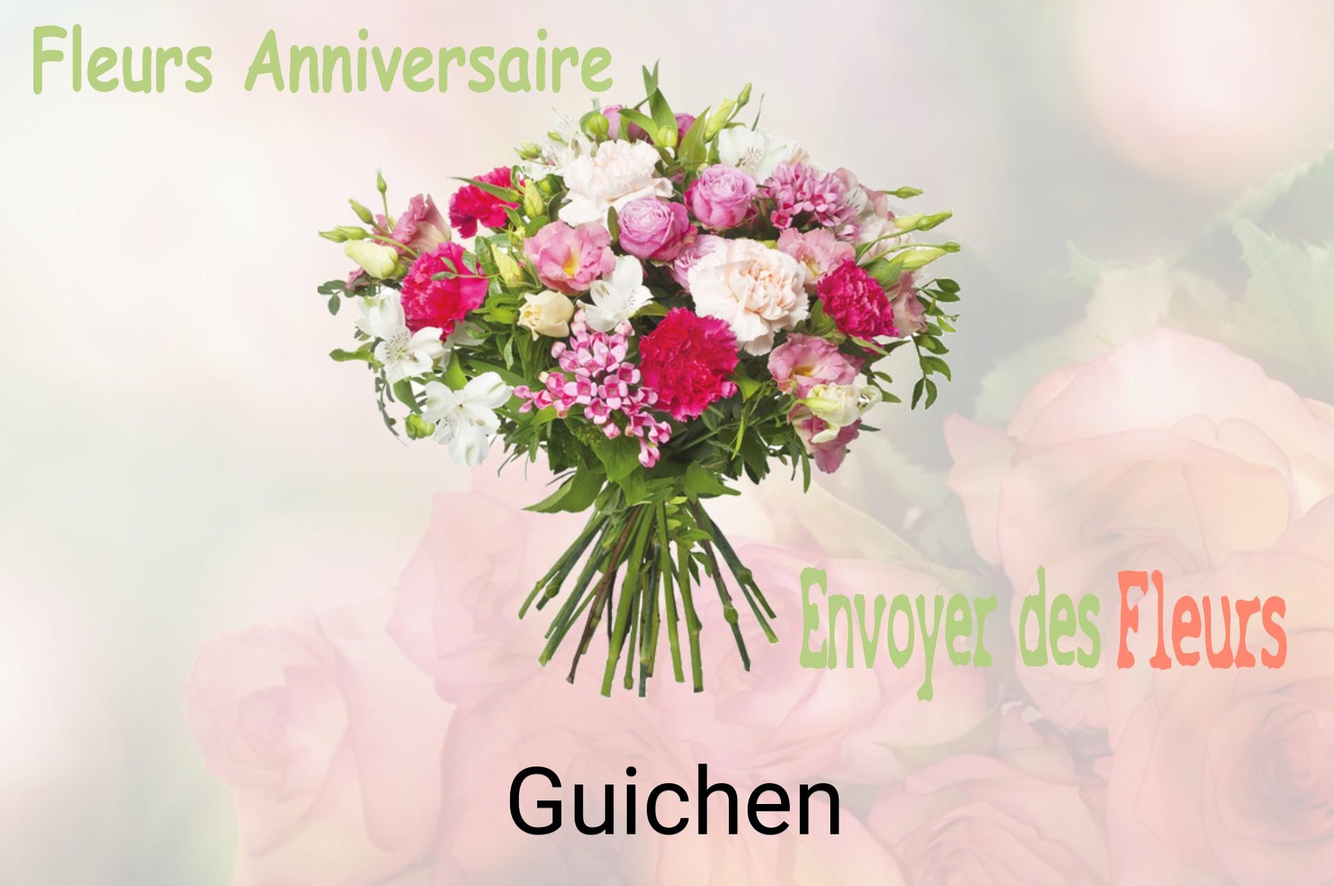 Bouquet de fleurs d’anniversaire livré à Guichen