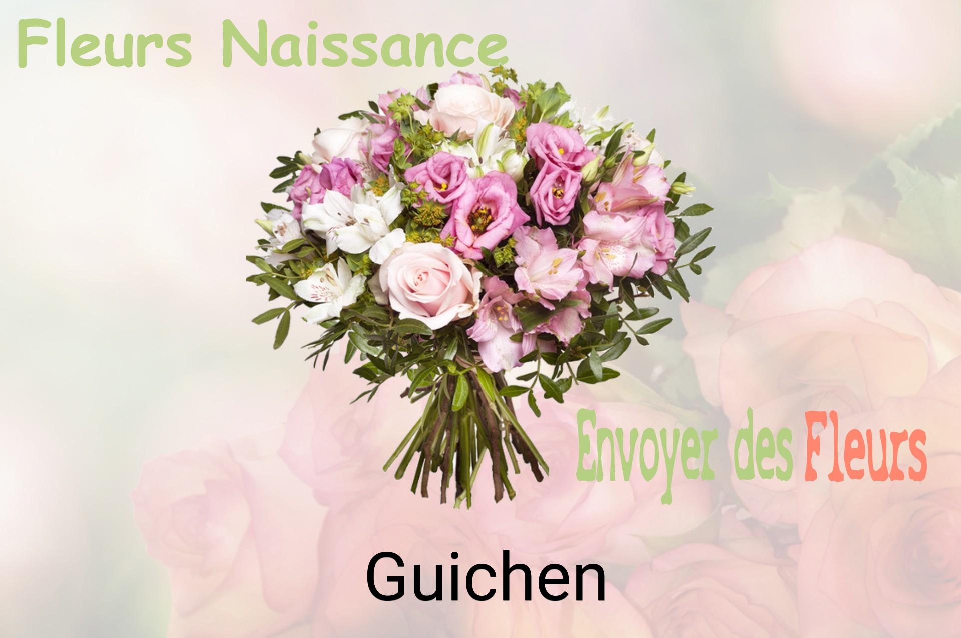 Bouquet de fleurs de naissance livré à Guichen